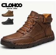 CLOHOO Men's High-Top Casual Ankle Boots