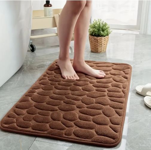 Luxurious Coral Fleece Non-Slip Bathroom Mat