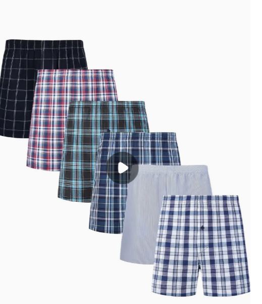 6pcs Men'S Plus Size Boxer Shorts
