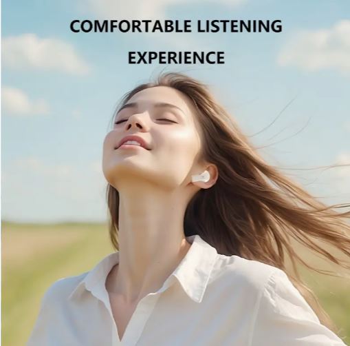 New Senyang True Wireless Semi-In-Ear Headphones with Display, Couples Sports Mini Earbuds, 9D HIFI Stereo HD Calling,