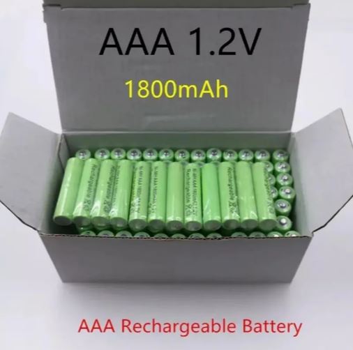 AAA 1800mAh Ni-MH Rechargeable Batteries – 1.2V