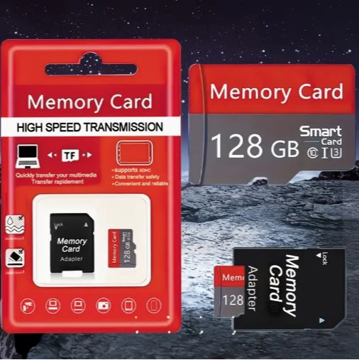 Memory Card / TF Card – High-Speed U3 Mini SD Card, Red & Gray, 512MB–128GB for Smartphones, Tablets, Cameras