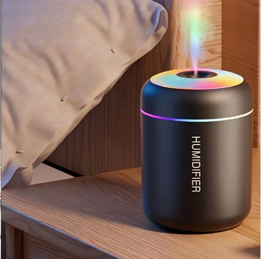 Essential Oil Aromatherapy Diffuser & Humidifier – Ultrasonic Mist Maker with Color-Changing LED Night Light