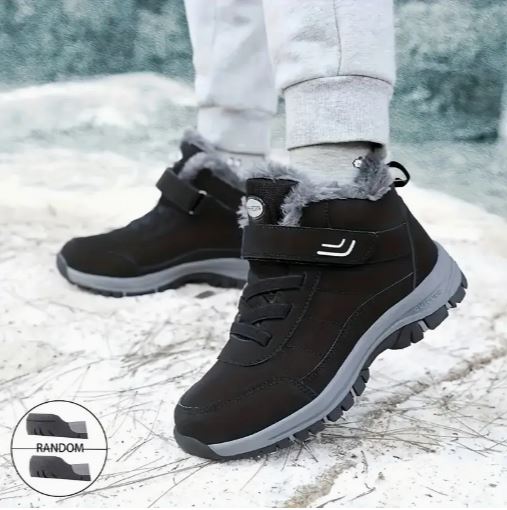 Sturdy Women’s Ankle Boots – Soft Fuzzy Collar, Comfortable & Elegant Design